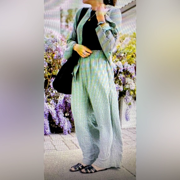 Gap women’s crinkle gauze, wide leg pants, size XXL, NWT - Picture 1 of 5